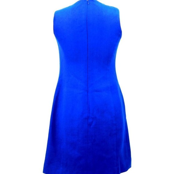 Carlisle "Blue Bell" 100% Silk Woven Shift Dress - Picture 6 of 10